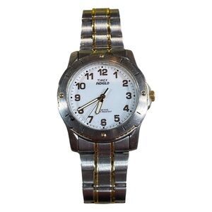 Vintage Timex Indiglo Two-Tone Stainless Steel Watch - As Is